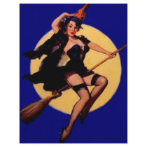 Vintage Pin Up Witch letterhead by AlabasterRose Vintage Pin Up Witch letterhead
