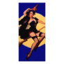 Vintage Pin Up Witch Full Color Rack Card
