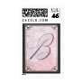 Vintage Pink and gray Monogram Postage - Letter B