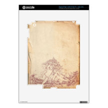 Vintage Pink Angels Skins For iPad 3