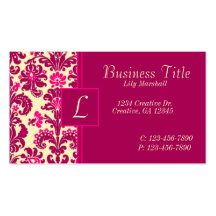 Vintage Pink Business Card
