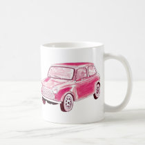 Vintage Pink Car mugs