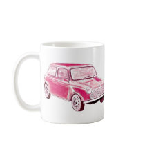 Vintage Pink Car Coffee Mug