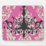 Vintage Pink Damask  Chandelier Mouse Pad