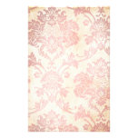Vintage Pink Damask Custom Stationery