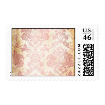 Vintage Pink Damask Stamp