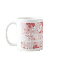 Vintage Pink Floral mugs by myhome71 Vintage Pink Floral mugs