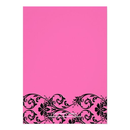 Vintage Pink Floral Rehearsal Dinner Card Personalized Invites