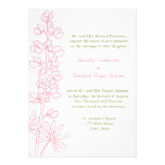 Vintage Pink Floral Wedding Invitations