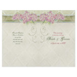 Vintage Pink Hydrangea Formal Wedding Program flyers