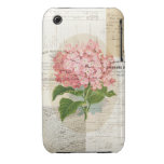 Vintage Pink Hydrangea French Ephemera Case Case-mate Iphone 3 Case