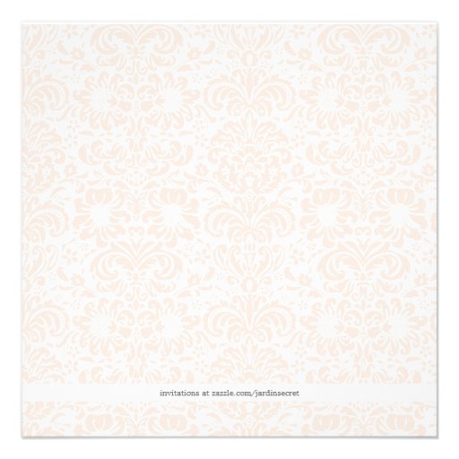 Vintage Pink Hydrangea Wedding Invitation