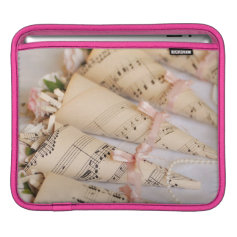 Vintage Pink Music Sleeve For iPads