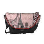 Vintage Pink Paris Collage bag Commuter Bags