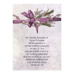 Vintage Pink Post Wedding Celebration Invitiation Personalized Announcement