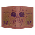 Vintage Pink Purple Flowers and Birds Photo Album 3 Ring Binders