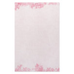 Vintage Pink Rose Border (2) stationery