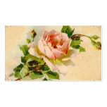 Vintage Pink Rose Business Profile Card Business Cards