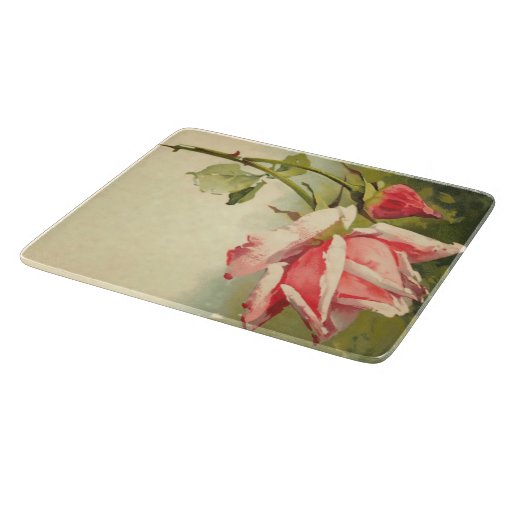 vintage pink rose glass cutting board 6 quot x7 quot zazzle vintage pink rose glass cutting board 6 quot x7 quot zazzle