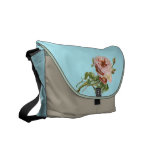 Vintage Pink Rose Messenger Bags