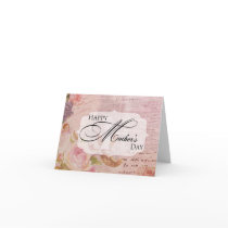 Vintage Pink Rose Mother's Day Greeting Card