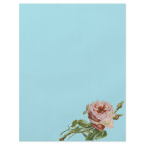 Vintage Pink Rose Personalized Flyer