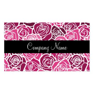 Vintage pink roses Business Card