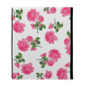 Shabby chic English garden pink roses white and pink ipad case for ipad 1, ipad 2 and ipad 3
