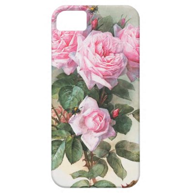 Vintage Pink Roses Painting iPhone 5 Case