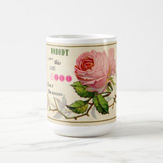Vintage Pink Shabby Roses Coffee Cup Coffee Mug