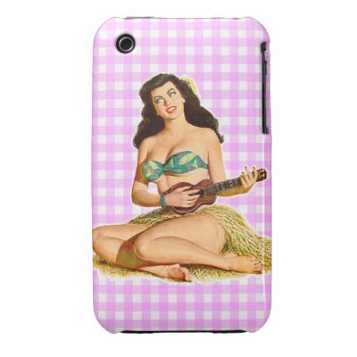 Vintage Pinup Lady iPhone 3 Case-Mate Cases