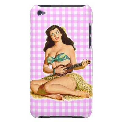 Vintage Pinup Lady Barely There iPod Cases