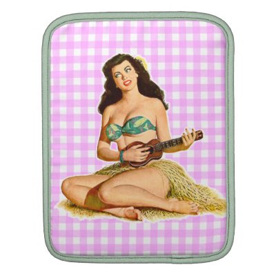 Vintage Pinup Lady Sleeves For iPads