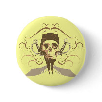 Vintage Pirate Button by stephforney Vintage Pirate Button