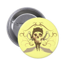 Vintage Pirate Button