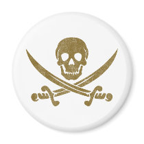 Vintage Pirate Refrigerator Magnets