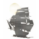 Vintage Pirate Ship in the mist t-shirts by hippyfarm Vintage Pirate Ship in the mist t-shirts