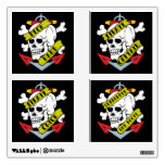 Vintage Pirate Tattoo Party Pack Wall Stickers