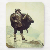 Vintage Pirates; Captain Bill Bones by NC Wyeth Mousepads