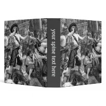 Vintage Pirates Drinking and Fighting on the Ship Binder
