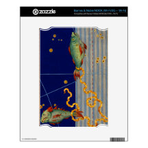 Vintage Pisces Star Chart Skins For NOOK