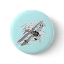 Vintage Plane Button