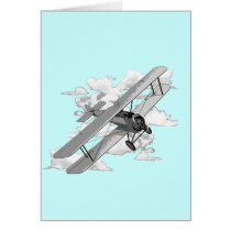 Vintage Plane Card
