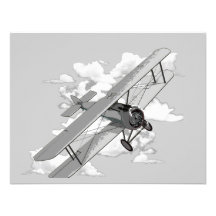 Vintage Plane Custom Announcement