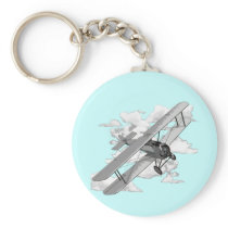 Vintage Plane Keychain