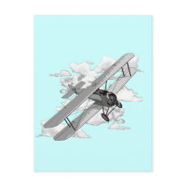 Vintage Plane Postcard