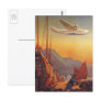Vintage Plane Traveling on Vacation in the Orient Post Card