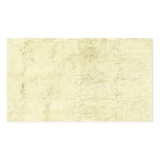 Vintage Plaster or Parchment Background Customized Business Cards (front side)