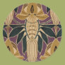 Vintage Plum Design Sticker Vintage Plum Design Sticker
