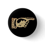 Vintage Pointing Hand - dark Buttons